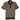 Men's Checked Knit Polo Shirt Brown Size XL