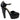 Women's Sequin Logo Heels Black Size EU 38.5 / UK 5.5